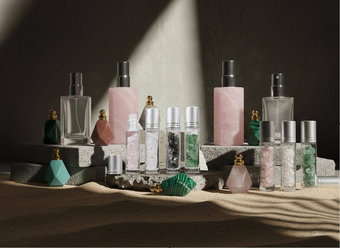 crystal perfume bottle and cap factory