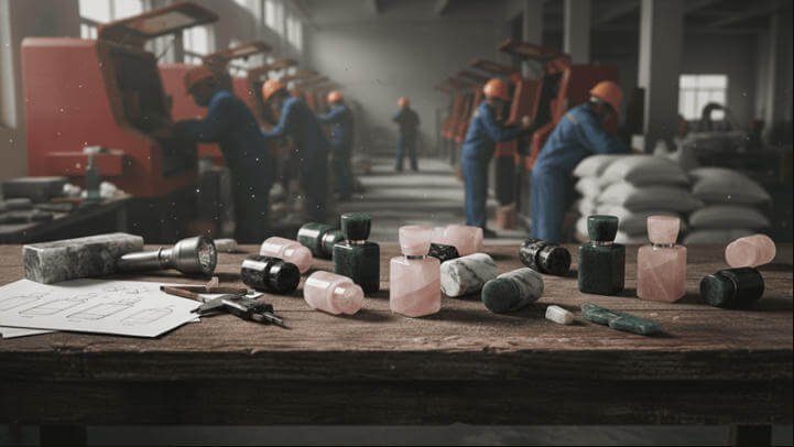 crystal perfume bottle production