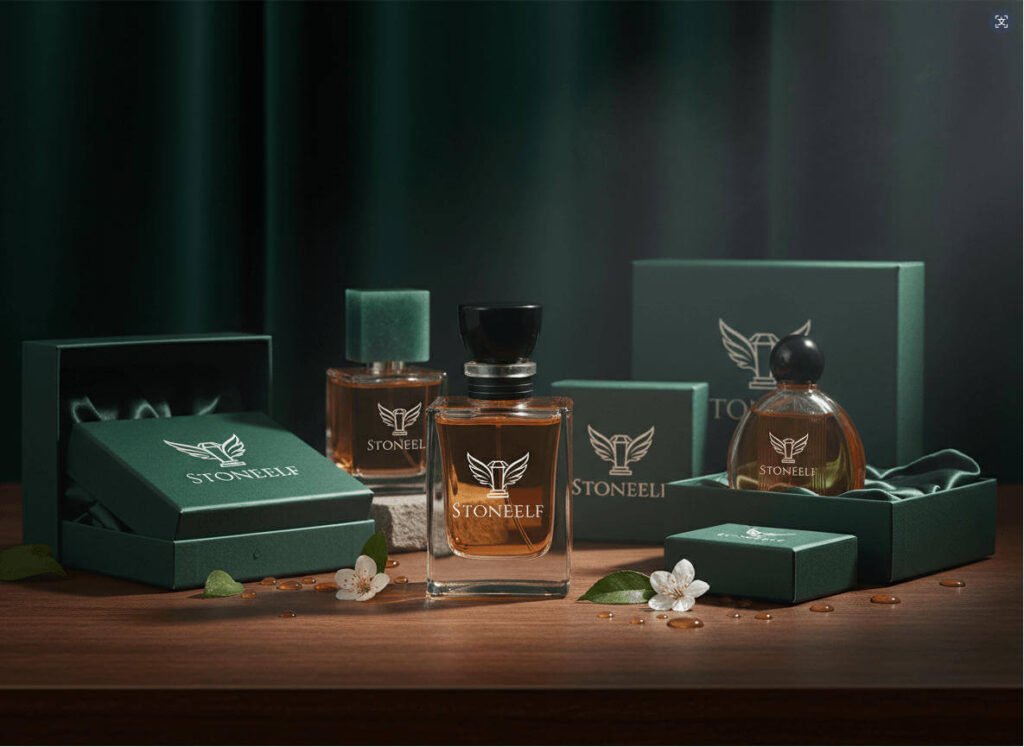 perfume bottle and cap custom