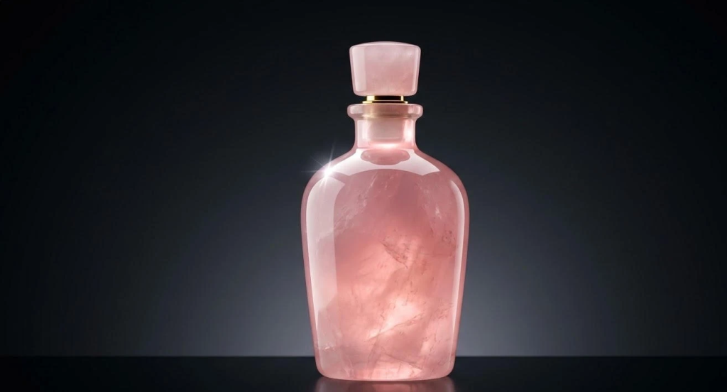 Market Positioning of Rose Quartz perfume bottle