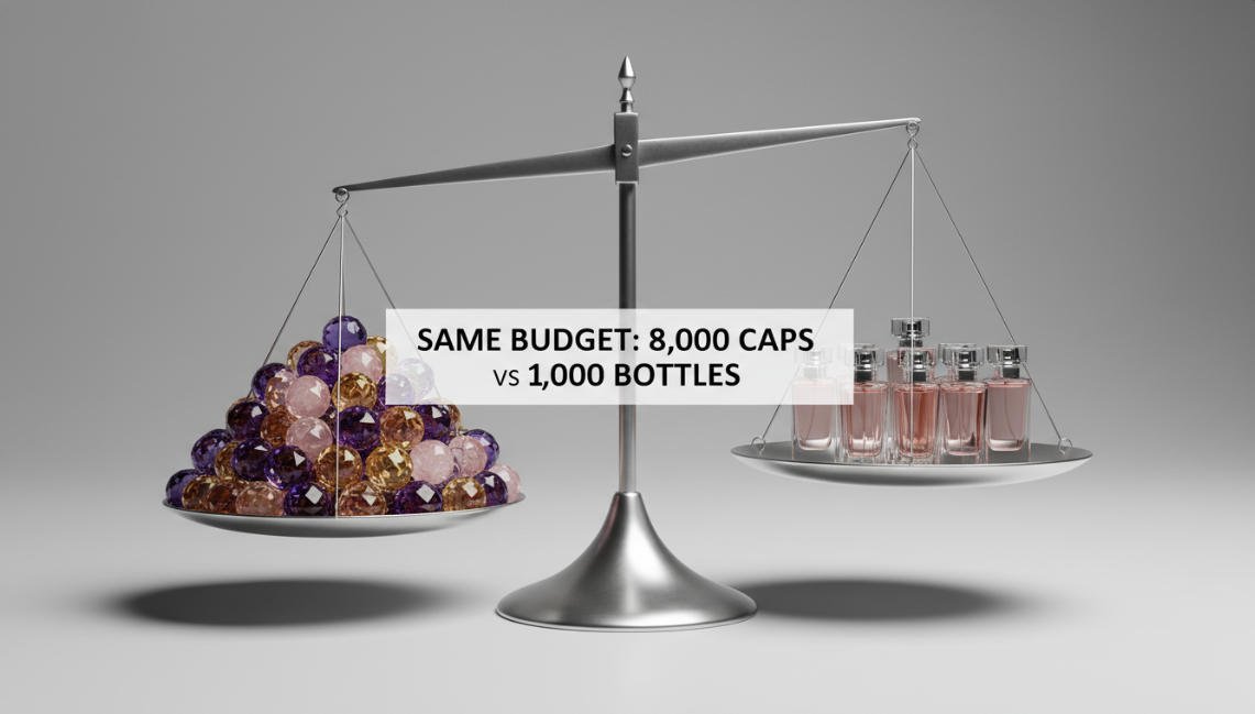 Real Order Data crystal perfume cap wholesale