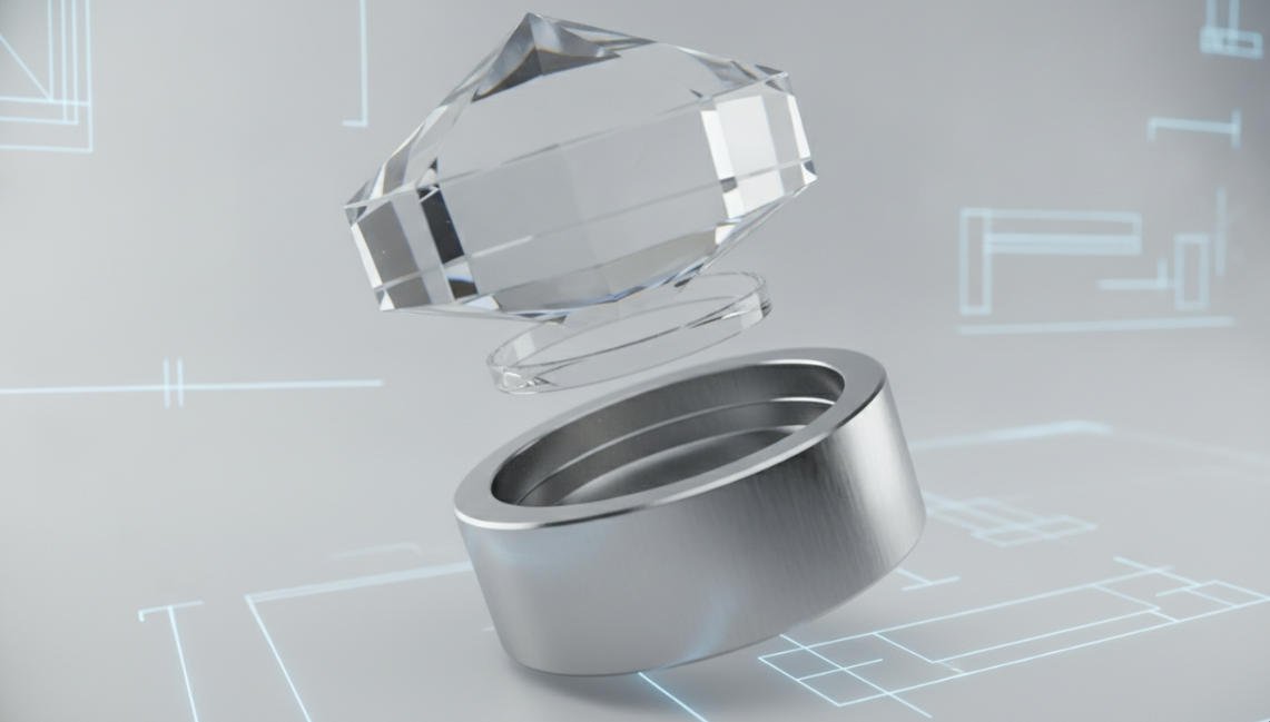 Bonded Crystal Perfume Lid manufacturer