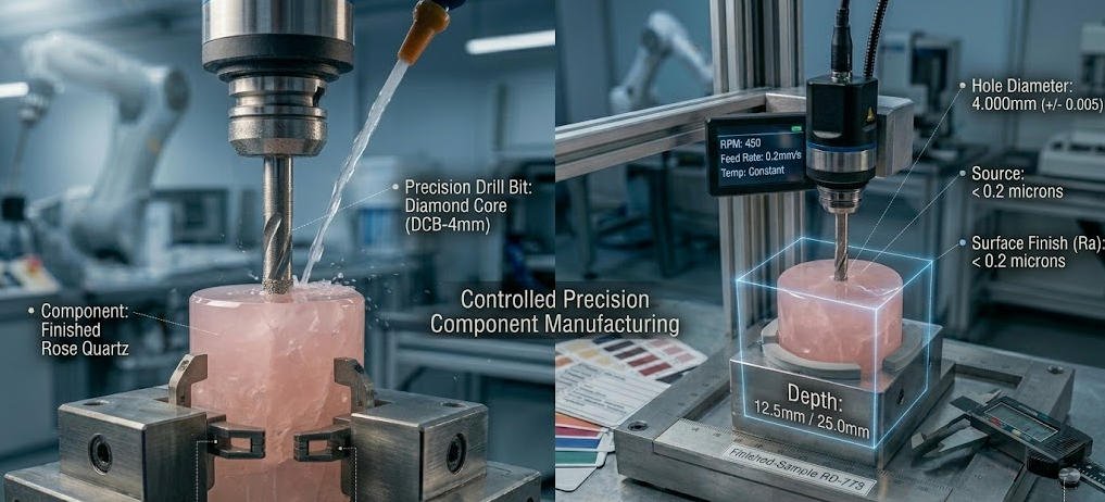 crystal perfume cap production Drilling