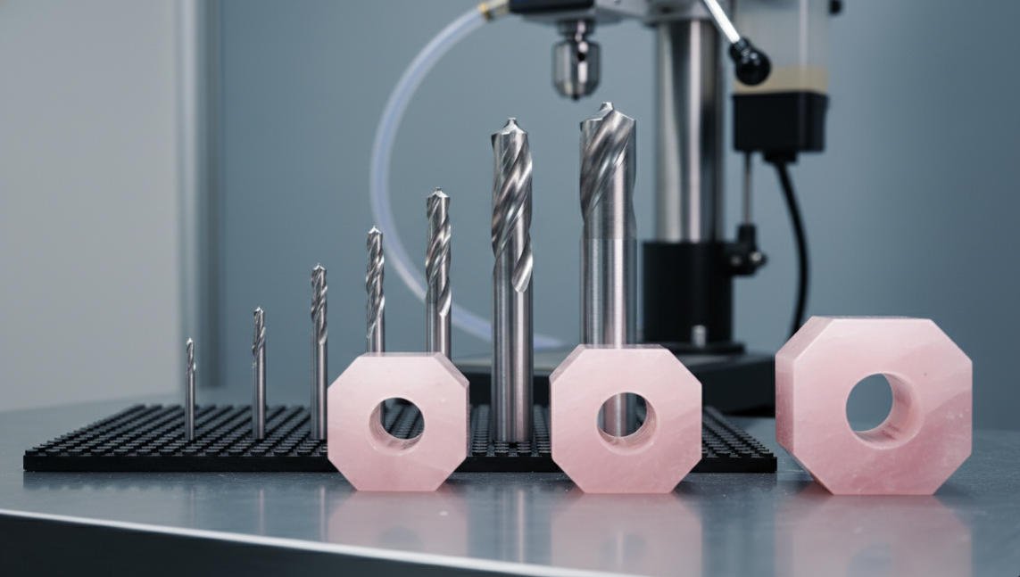 crystal perfume lid drilling Drill Bit Selection