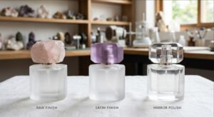 different crystal perfume lid manufacturer polishing