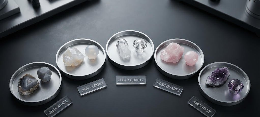 5 Materials crystal perfume cap
