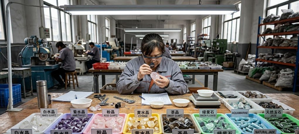 crystal cap Raw Material Selection