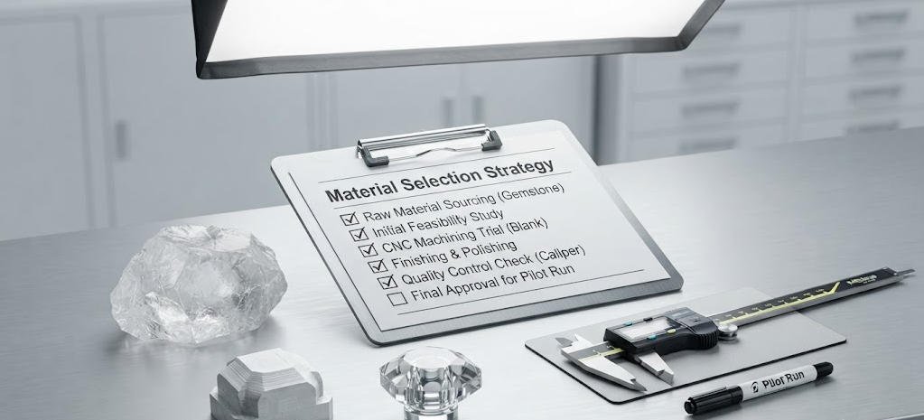 crystal perfume cap Choose Materials