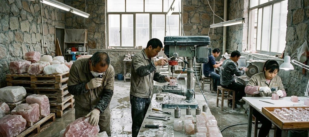 crystal perfume cap production
