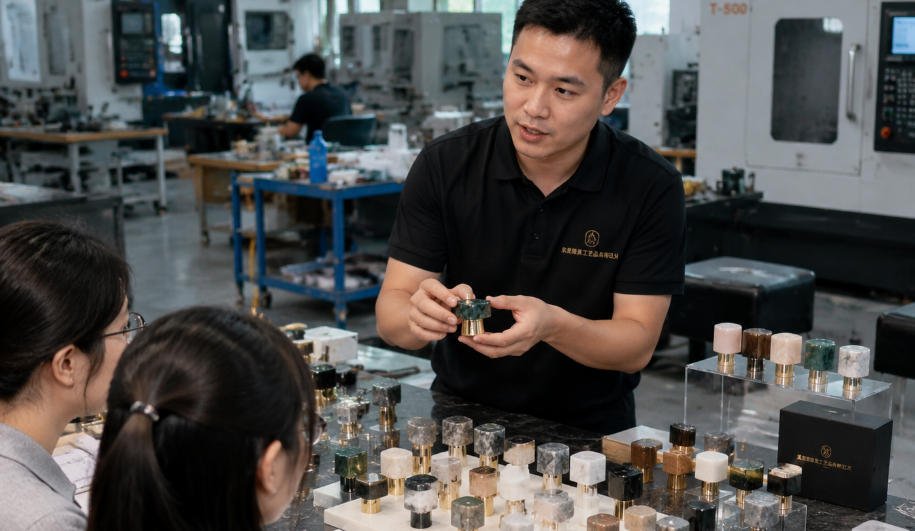 different material plus stone perfume cap wholesale