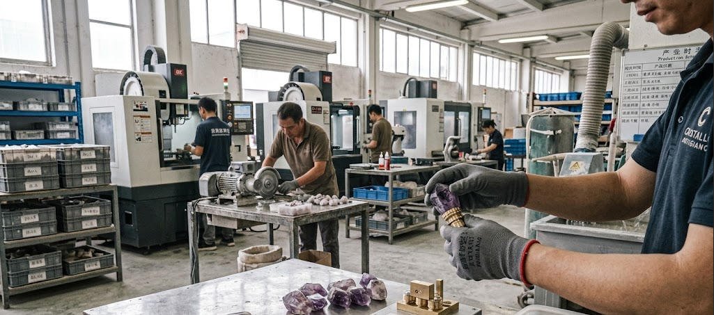 stone plus metal perume cap production
