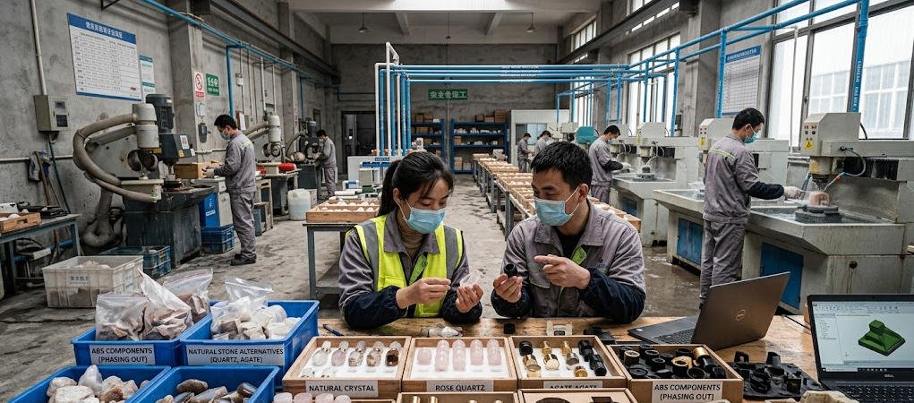 Ingredient blending for crystal perfume lid
