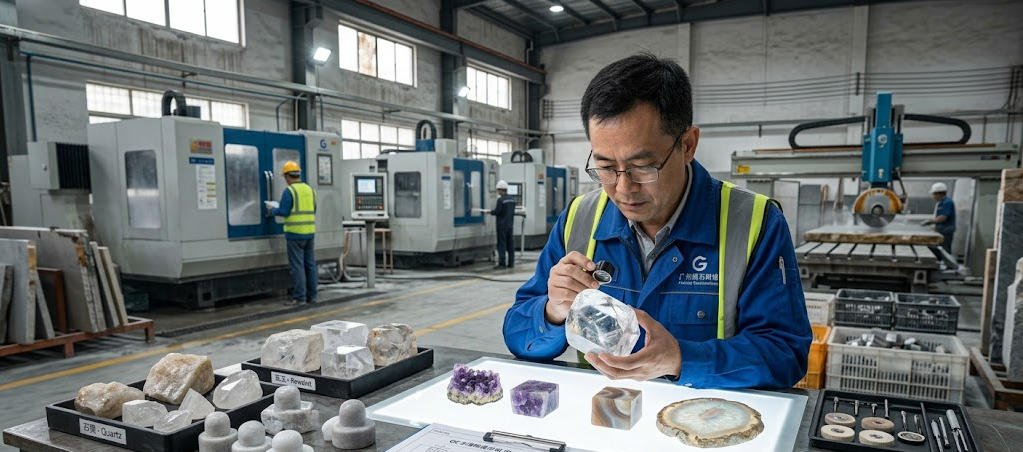 Raw material light transmission inspection