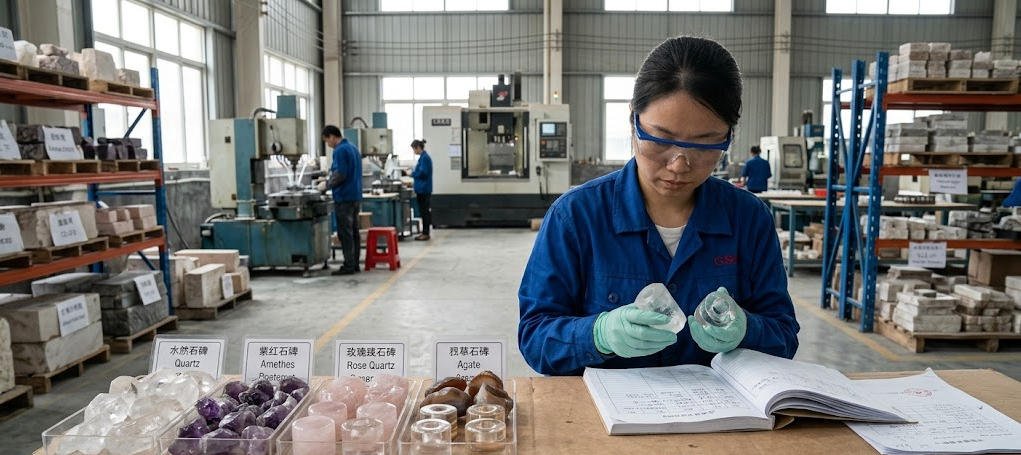 Record crystal perfume cap factory production status