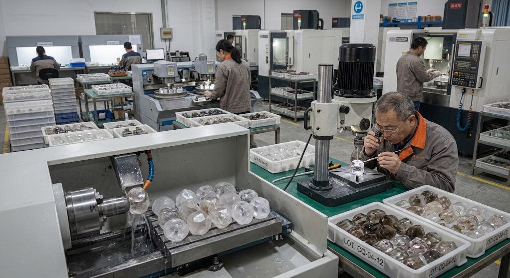 Yield and Unit Efficiency for crystal perfume cap