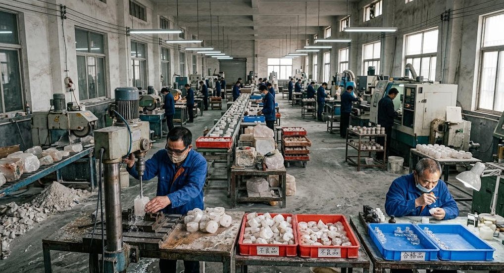 Yield of crystal perfume cap production