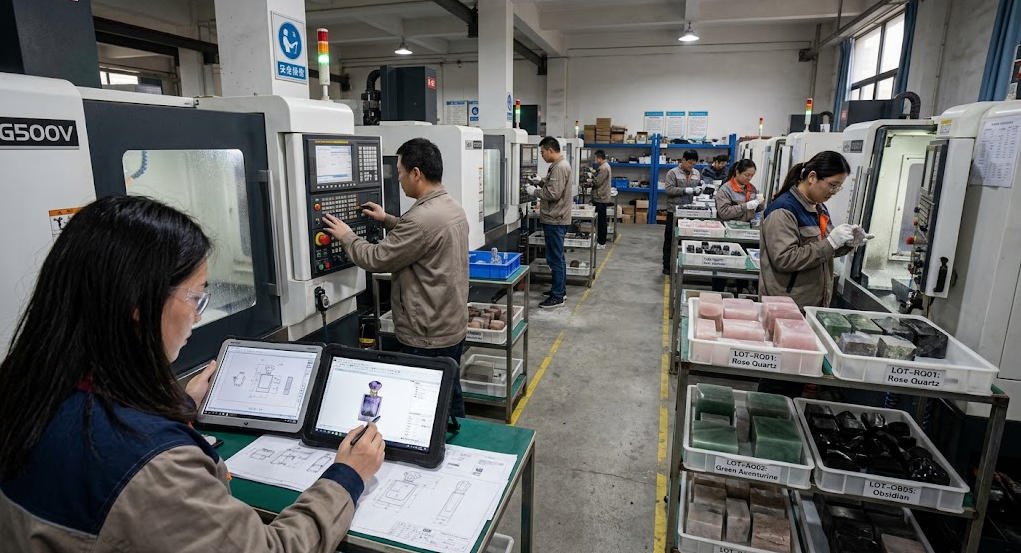 crystal lid manufacturer production area