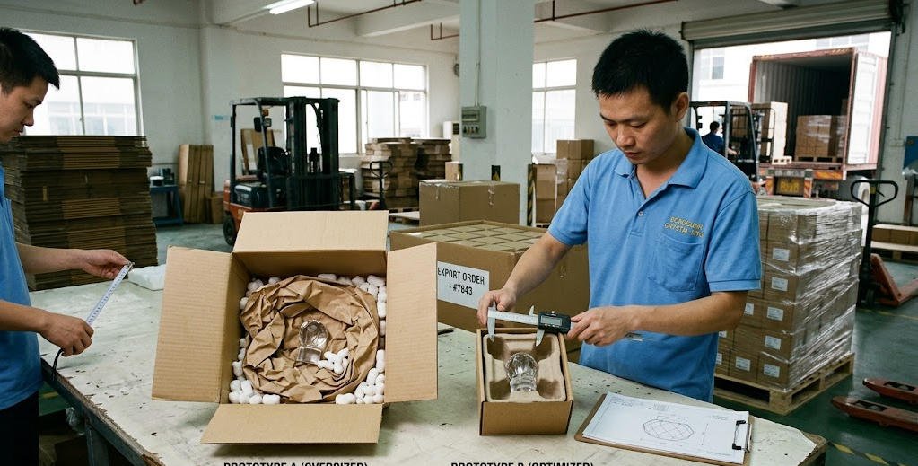crystal perfume cap shipping packaging
