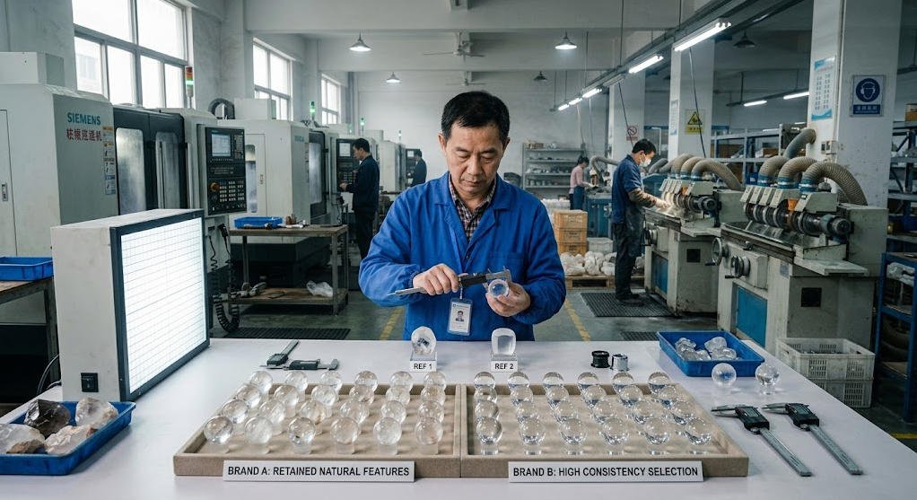 Comparison of Production Quality and Efficiency for Crystal Perfume Bottles