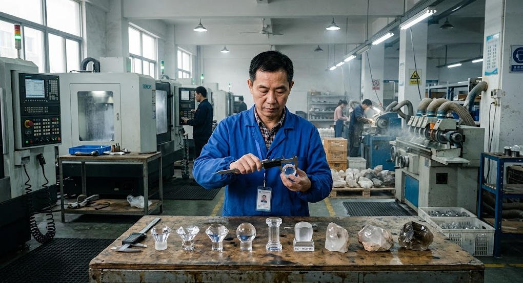 crystal perfume cap manufacture production area